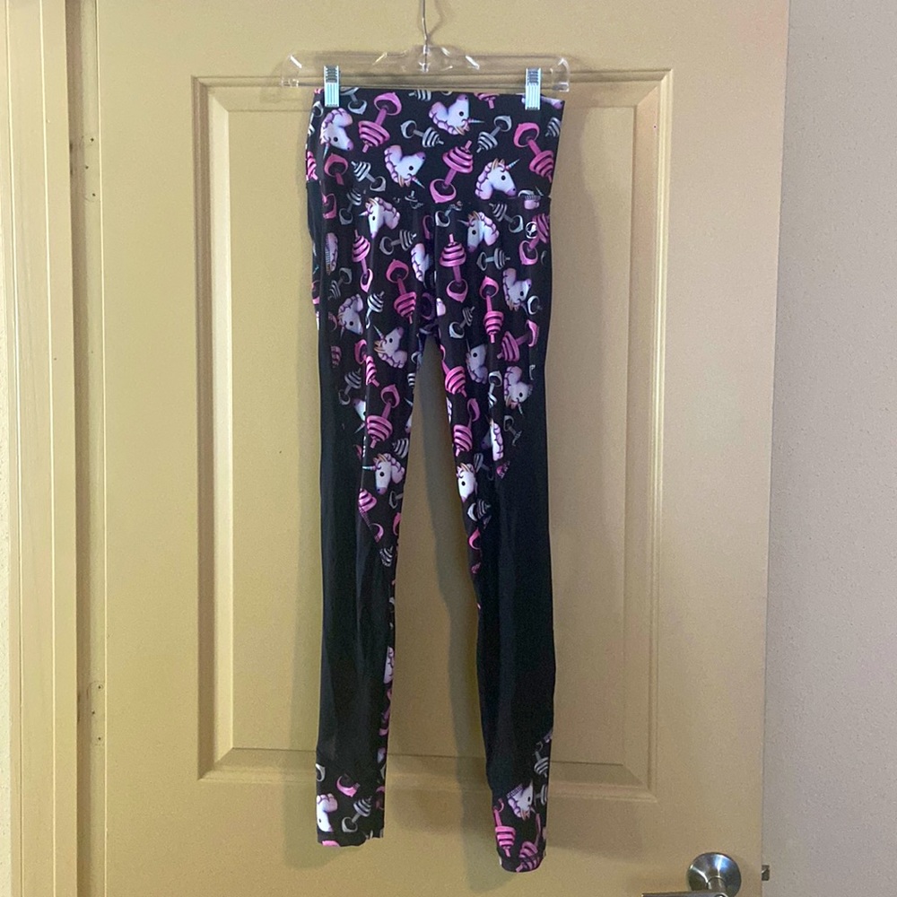 Unicorn print workout leggings